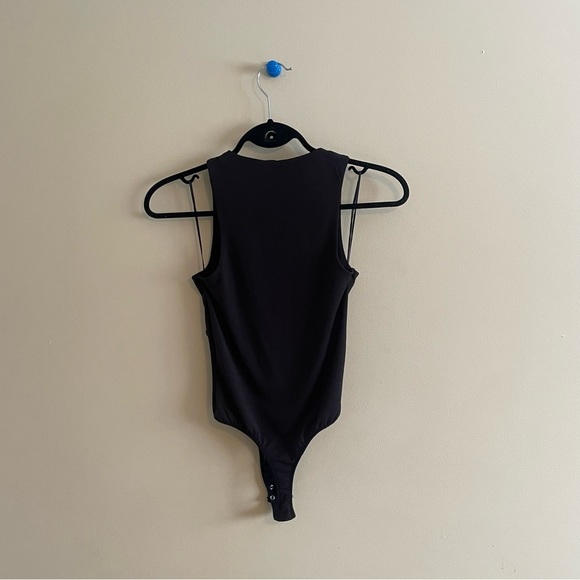 Dynamite One Piece Bodysuit Mesh Bottom | Black - Picture 6 of 7